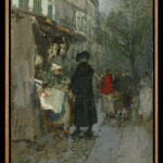 Mosè Bianchi, Scena di vita milanese: il curato, 1885